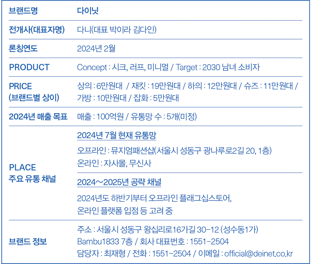 [2024 F/W 뉴앤핫 브랜드] 다이닛(DEINET) 959-Image